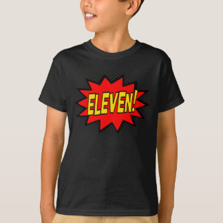 ONZE ! 11ème T-shirt de logo de super héros de