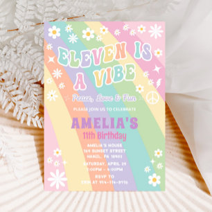 Onze est une invitation d'anniversaire vibe