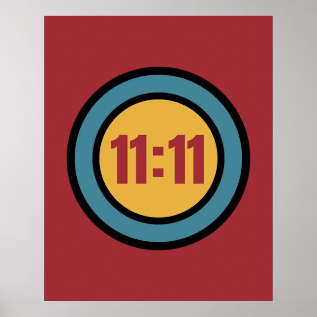 Onze Onze 11:11 Numéro d'ange Poster (Devant)