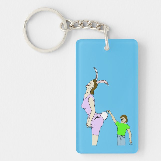 oo fuzzy keychain (Front)