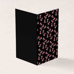 Oodles Of Poodles (Pink on Black)