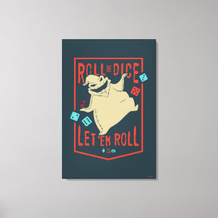 Oogie Boogie   Roll The Dice Canvas Print