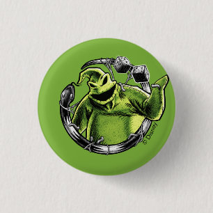 Oogie Boogie Serpent & Dice 1 Inch Round Button