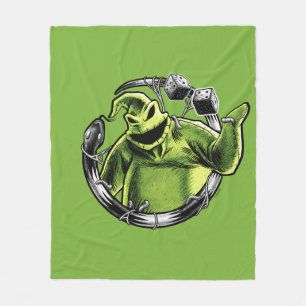 Oogie Boogie   Serpent & Dice Fleece Blanket