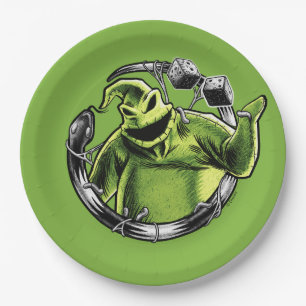 Oogie Boogie   Serpent & Dice Paper Plate