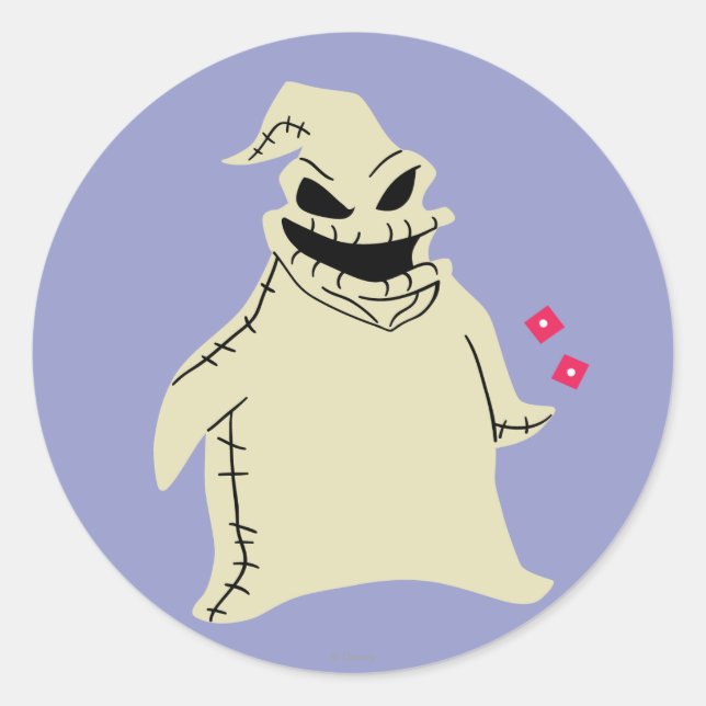 Oogie Boogie | Snake Eyes Classic Round Sticker (Front)