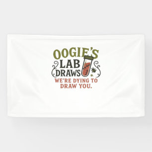 Oogie’s Lab Draws – Funny Halloween Phlebotomist & Banner