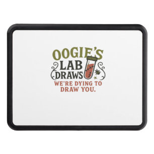 Oogie’s Lab Draws – Funny Halloween Phlebotomist & Trailer Hitch Cover