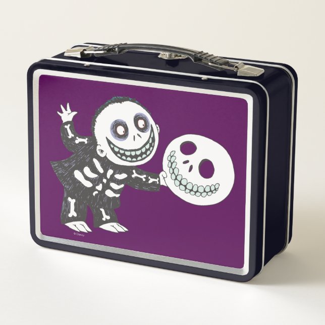 Oogie's Boys | Barrel Holding Mask Metal Lunch Box (Back)