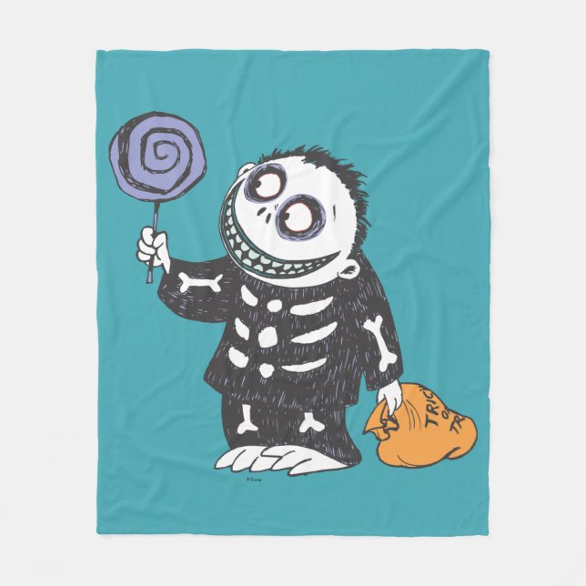 Oogie's Boys | Barrel With Candy Fleece Blanket (Front)