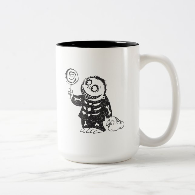 Oogie's Boys | Barrel With Candy Sketch Two-Tone Coffee Mug (Right)