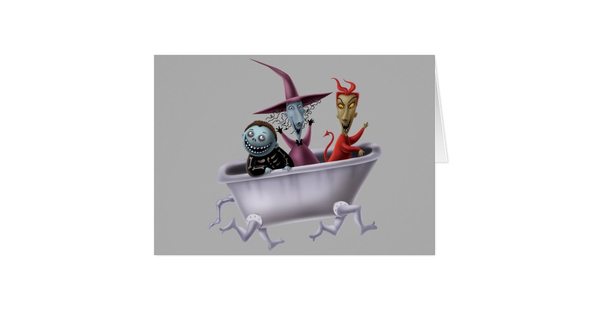 Oogie's Boys Lock, Shock & Barrel in Bathtub Zazzle