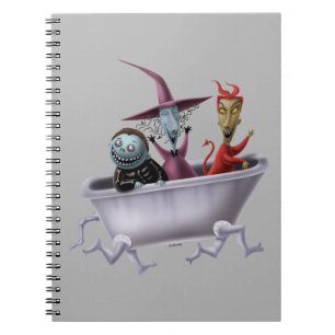 Oogie's Boys Lock, Shock & Barrel in Bathtub Notebook