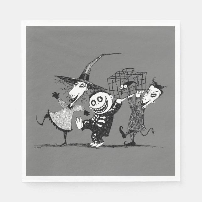 Oogie's Boys | Lock, Shock & Barrel Napkin (Front)