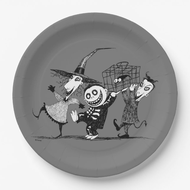 Oogie's Boys | Lock, Shock & Barrel Paper Plate (Front)