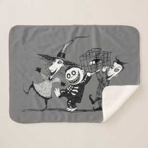 Oogie's Boys   Lock, Shock & Barrel Sherpa Blanket