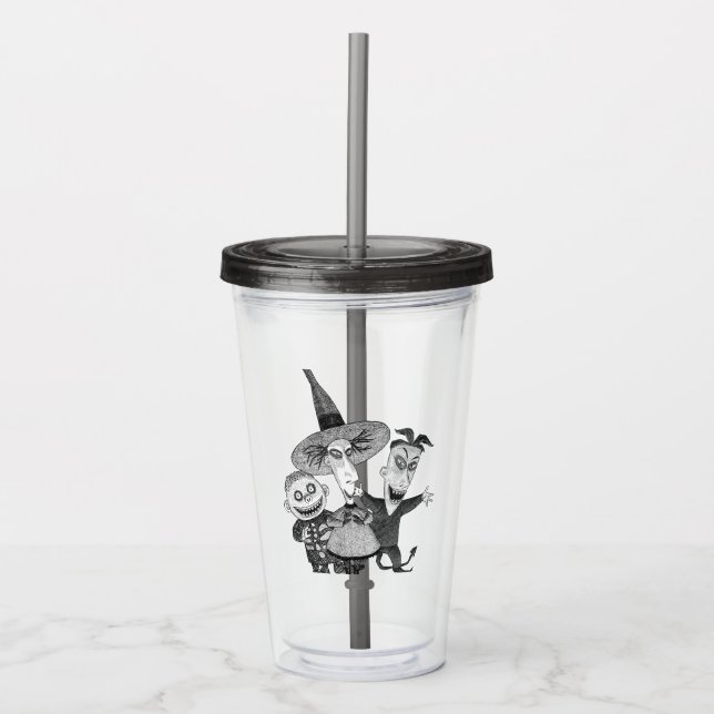 Oogie's Boys | Lock, Shock & Barrel Sketchy Acrylic Tumbler (Front)