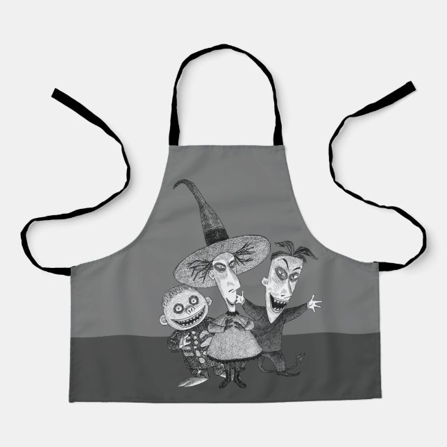 Oogie's Boys | Lock, Shock & Barrel Sketchy Apron (Front)