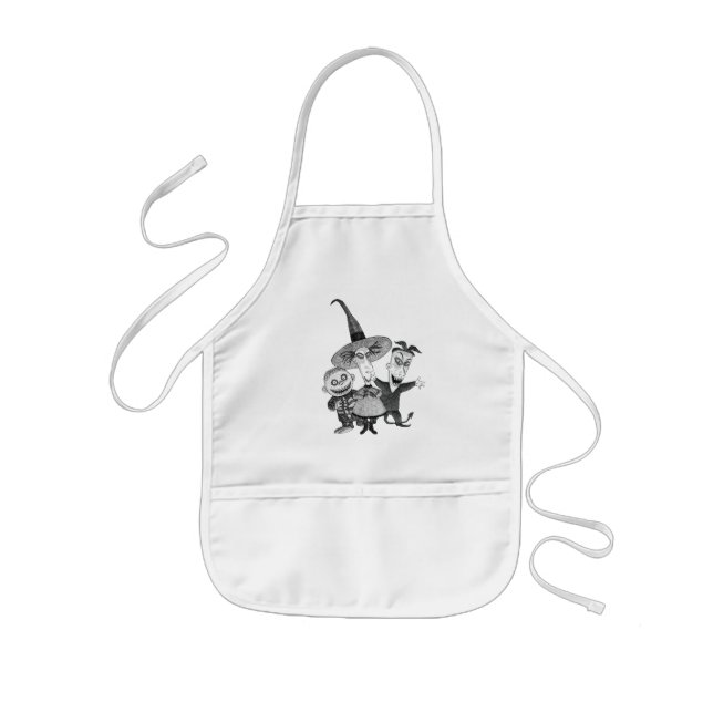 Oogie's Boys | Lock, Shock & Barrel Sketchy Kids Apron (Front)