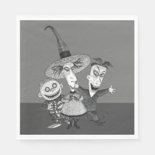 Oogie's Boys   Lock, Shock & Barrel Sketchy Napkin