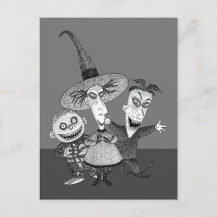 Oogie's Boys Lock, Shock & Barrel Sketchy Postcard