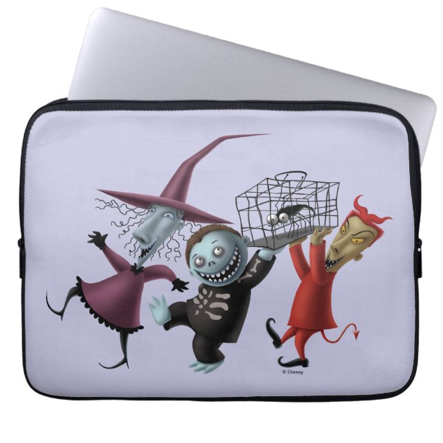 Oogie's Boys | Lock, Shock & Barrel with Cage Laptop Sleeve (Front)