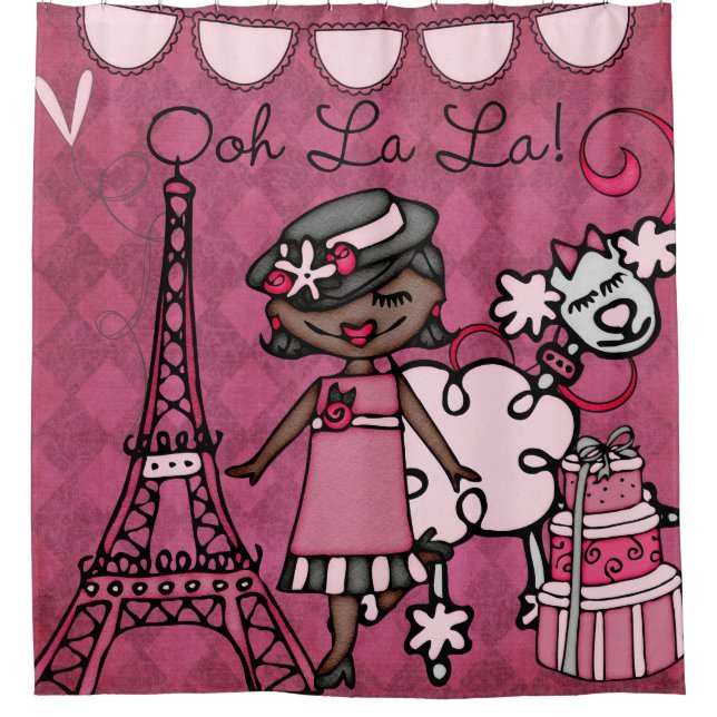 Ooh La La African American Diva Eiffel Tower (Front)