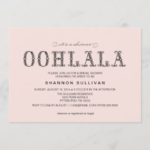Ooh, La La Bridal Shower invitation