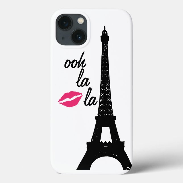 Ooh la la! Eiffel Tower iPhone Case (Back)