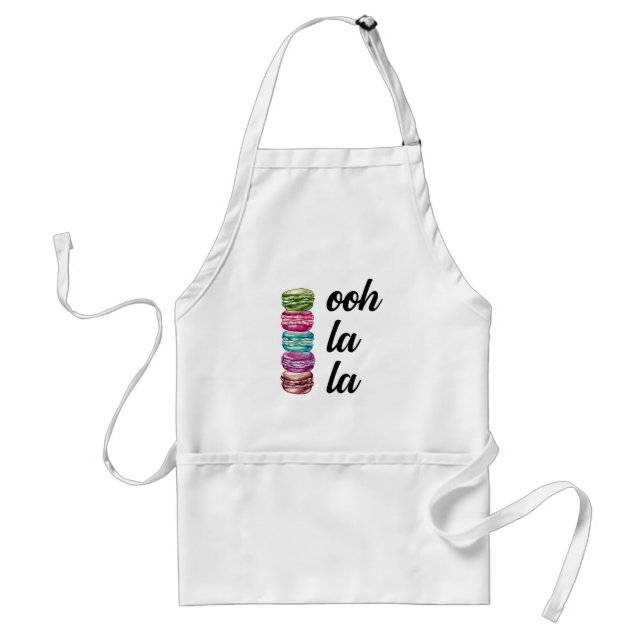 Ooh La La Macarons Standard Apron (Front)