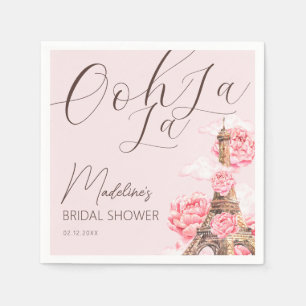 Ooh La La Paris Bridal Shower Napkin