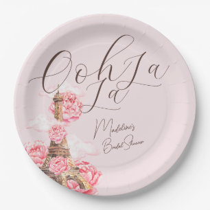 Ooh La La Paris Bridal Shower Paper Plate