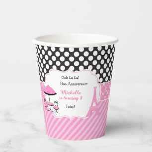 Ooh la la Paris Tea Birthday Party Paper Cups