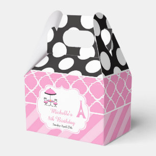 Ooh la la Paris Tea Birthday Party Thank You Favor Box