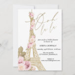 Ooh La La, Paris theme, Bridal Shower,Eiffel Tower Invitation<br><div class="desc">Paris bridal shower invitation,  French theme Bridal Shower,  Eiffel Tower,  Bridal Shower Invite,  Bridal Brunch,  Bridal Luncheon</div>