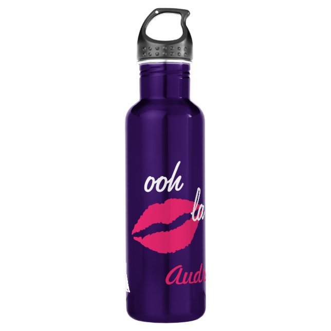 Ooh la la! (purple) 710 ml water bottle (Front)