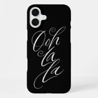 Ooh La La - Sensuous Lettering Luxury Black