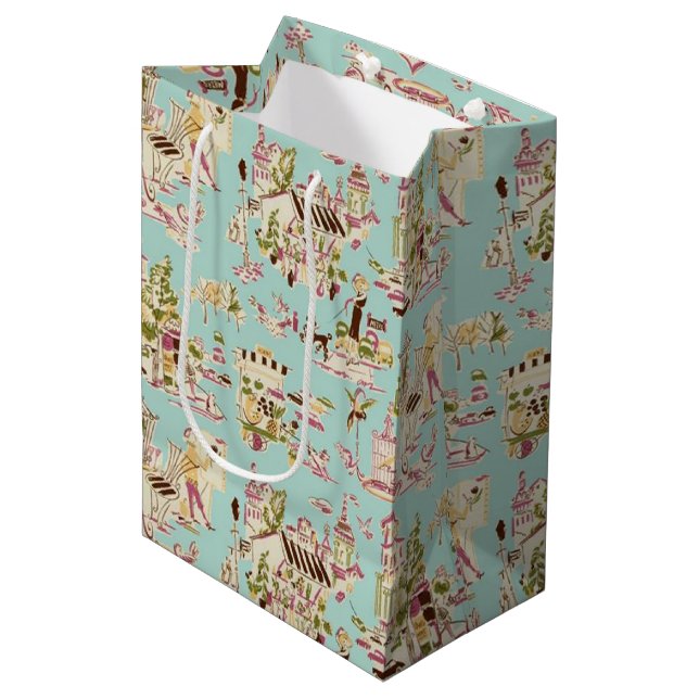 Ooh La La Sugarplum Medium Gift Bag (Front Angled)