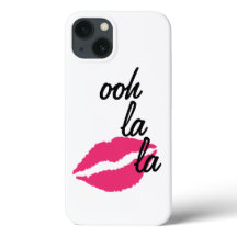 Ooh la la! with a Kiss iPhone Case