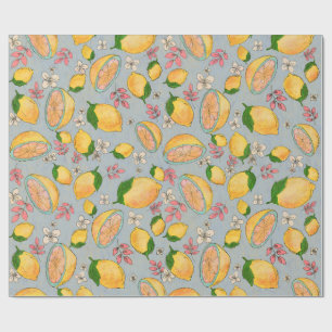 Ooh Lemon Wrapping Paper 2