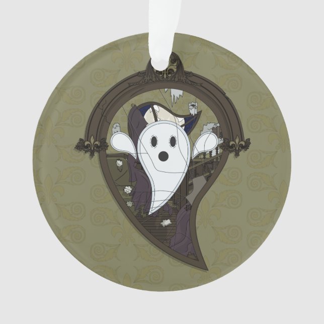 Ooh the Ghost Acrylic Ornament (Front)
