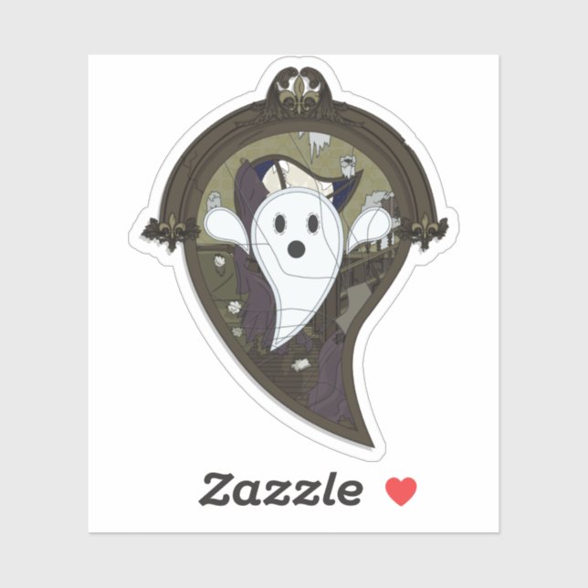 Ooh the Ghost Contour Sticker (Sheet)
