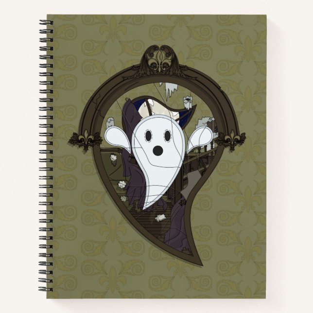 Ooh the Ghost Spiral Notebook (Front)