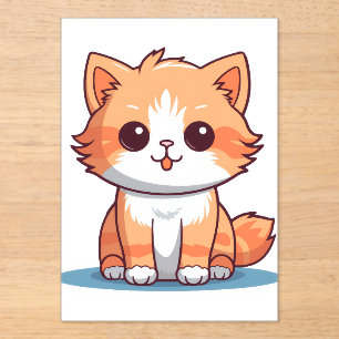 ool Cat Vinyl Sticker   Aesthetic Decal for Laptop Acrylic Invitations