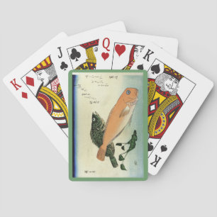 Oomon-hata & Shiro-amadai - Hiroshige's Fish Print Playing Cards
