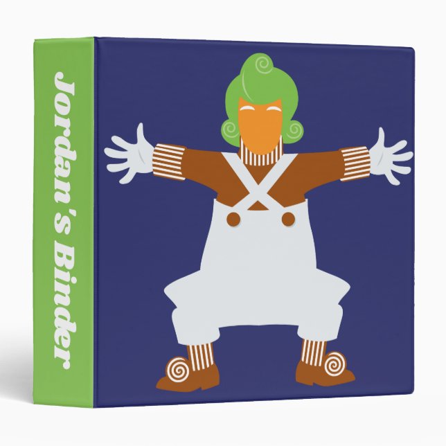 Oompa Loompa Arms Out Binder (Front/Spine)