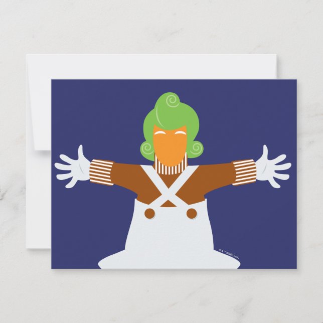 Oompa Loompa Arms Out Card (Front)