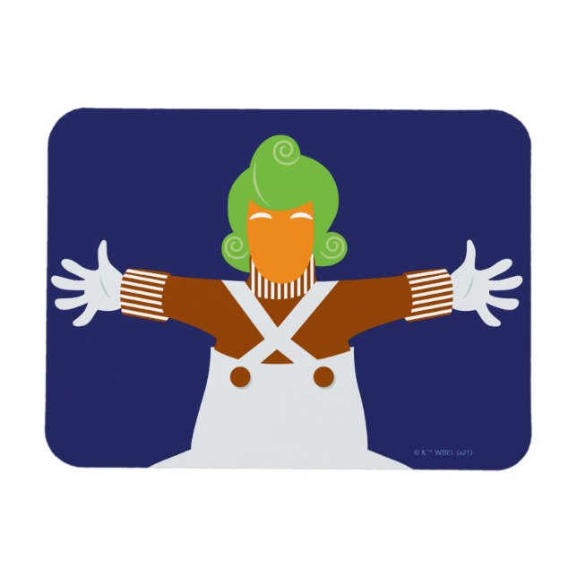 Oompa Loompa Arms Out Magnet (Horizontal)