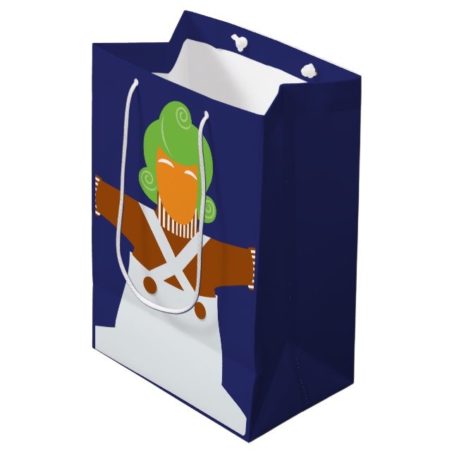 Oompa Loompa Arms Out Medium Gift Bag (Front Angled)