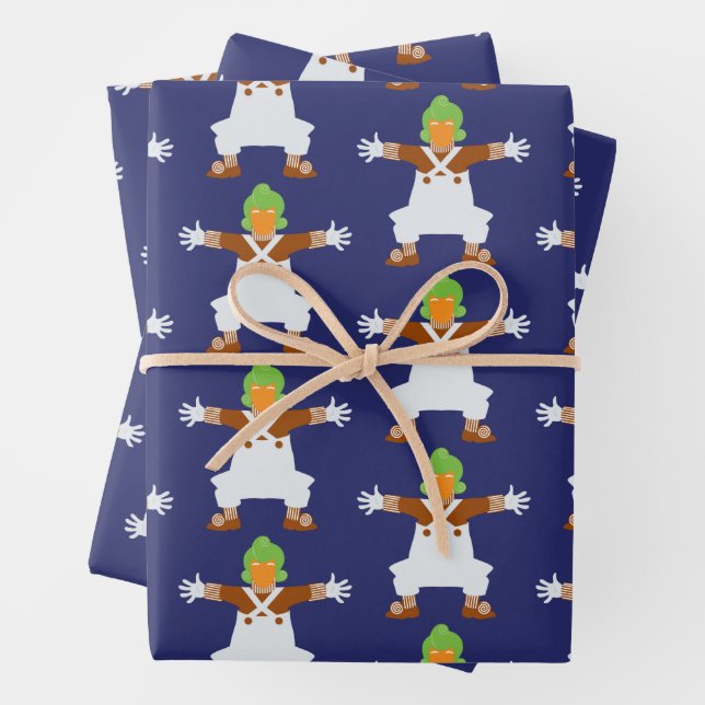Oompa Loompa Arms Out Wrapping Paper Sheet (In situ)